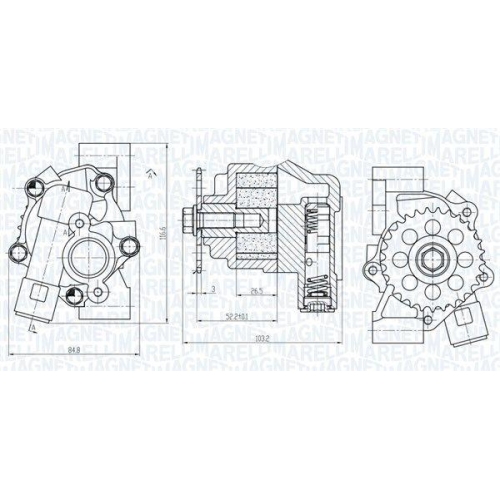 MAGNETI MARELLI &Ouml;lpumpe 351516000099