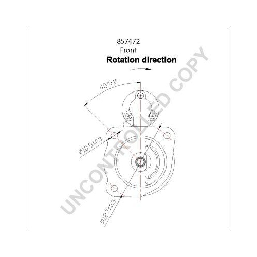 BOM-Prestolite Starter 857472GB