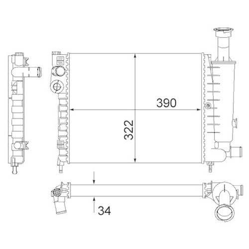 MAHLE K&uuml;hler, Motork&uuml;hlung BEHR CR 491 000S