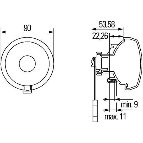 HELLA Tagfahrleuchte 2PT 965 039-171