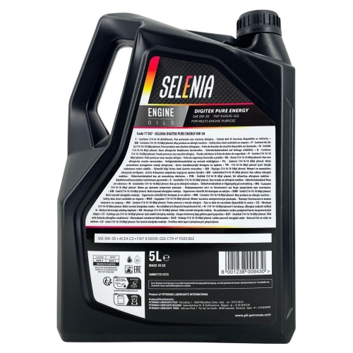 Motor&ouml;l Motoren&ouml;l Selenia Digitek Pure Energy 0W-30 + 5Liter Kanister 71187M12EU