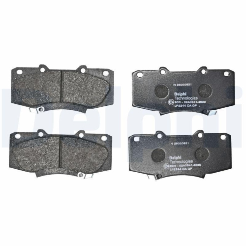DELPHI Bremsbelagsatz, Scheibenbremse LP2244