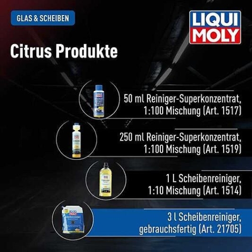 Scheibenreiniger Citrus LIQUI MOLY 23144 f&uuml;r klare Sicht in Sekunden 5 Liter
