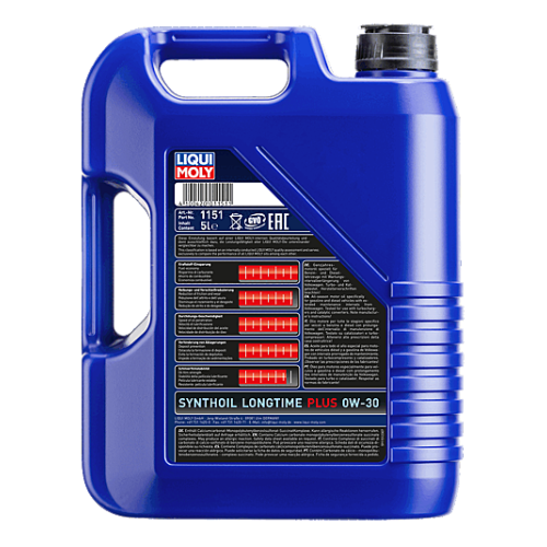 Liqui Moly Motor&ouml;l Synthoil Longtime Plus 0W-30 5-Liter - VW 50300 50601 - 1151
