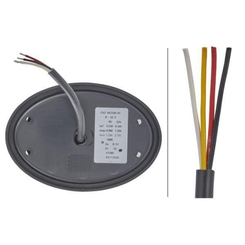 HELLA Heckleuchte 2SD 343 390-011