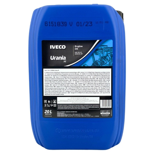 Motor&ouml;l Motoren&ouml;l Iveco Urania FE 5W-30 20 Liter 71520RH1EU