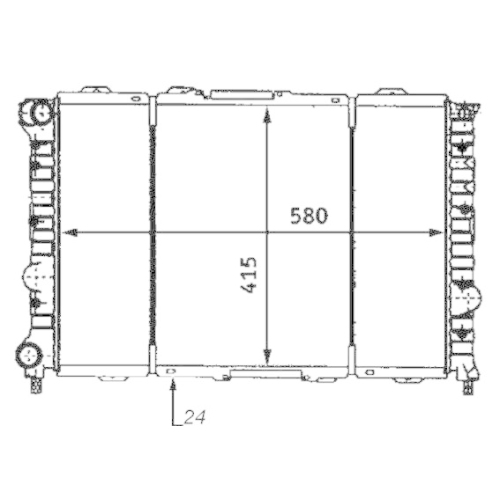 MAHLE K&uuml;hler, Motork&uuml;hlung BEHR CR 518 000S
