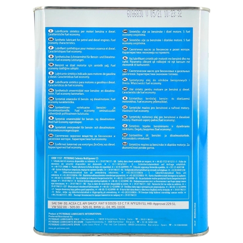 Motor&ouml;l Motoren&ouml;l Selenia Multipower C3 5W-30 2 Liter 70551GC5EU