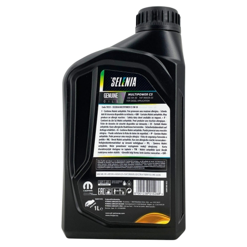 Motor&ouml;l Motoren&ouml;l Selenia Multipower C3 5W-30 1 Liter 70551EF8EU