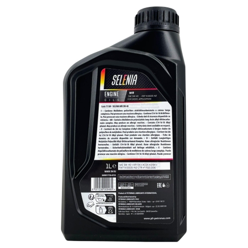 Motor&ouml;l Motoren&ouml;l Selenia WR 5W-40 1 Liter 71189E18EU