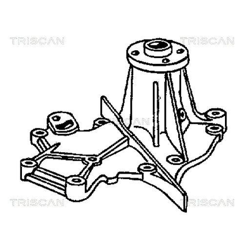 TRISCAN Wasserpumpe, Motork&uuml;hlung 8600 69002