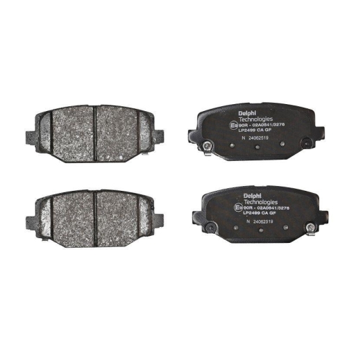 DELPHI Bremsbelagsatz, Scheibenbremse LP2499