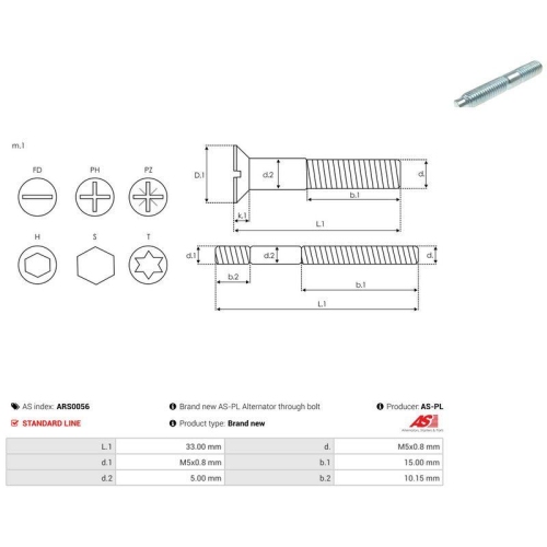 AS-PL Reparatursatz, Generator AS ARS0056