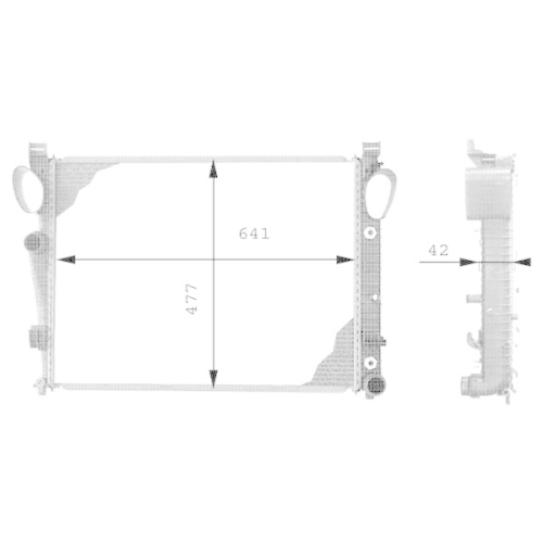 MAHLE Kühler, Motorkühlung BEHR *** PREMIUM LINE *** CR 302 000P