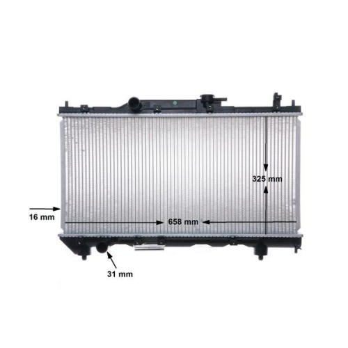 MAHLE Kühler, Motorkühlung BEHR CR 543 000S