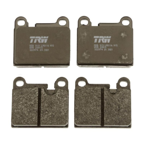 TRW Bremsbelagsatz, Scheibenbremse GDB919
