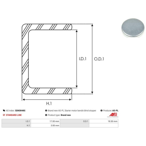 AS-PL Reparatursatz, Starter AS SDK0048S