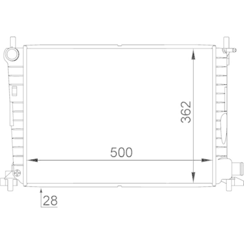 MAHLE K&uuml;hler, Motork&uuml;hlung BEHR *** PREMIUM LINE *** CR 381 000P