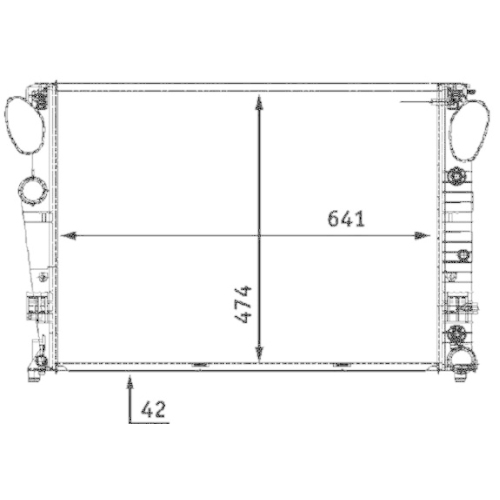 MAHLE Kühler, Motorkühlung BEHR *** PREMIUM LINE *** CR 564 000P