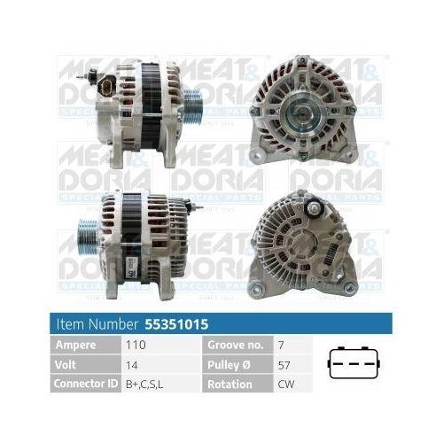 MEAT & DORIA Generator 55351015