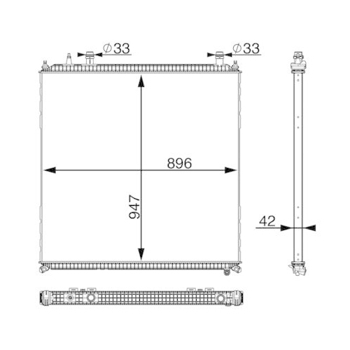 MAHLE Niedertemperaturk&uuml;hler, Ladeluftk&uuml;hler BEHR *** PREMIUM LINE *** CIR 11 000P