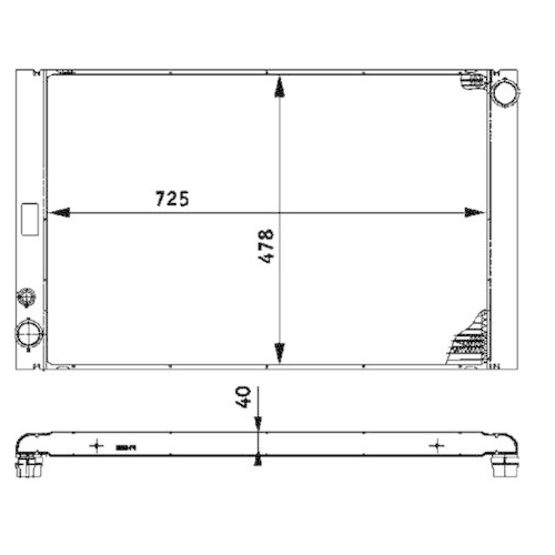 MAHLE Kühler, Motorkühlung BEHR *** PREMIUM LINE *** CR 575 000P