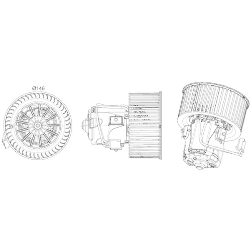 MAHLE Innenraumgebläse BEHR *** PREMIUM LINE *** AB 150 000P