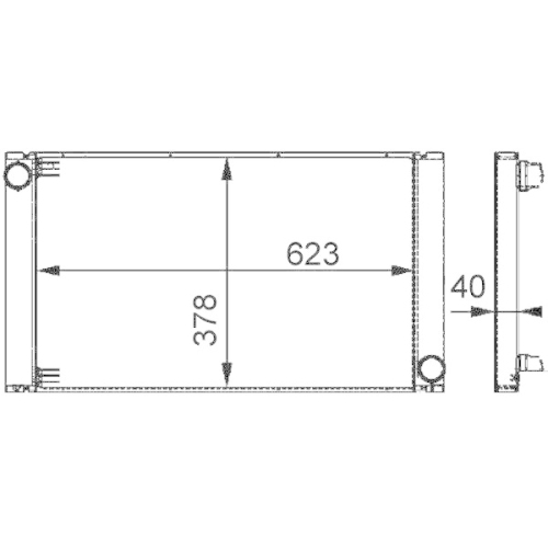 MAHLE Kühler, Motorkühlung BEHR *** PREMIUM LINE *** CR 577 000P