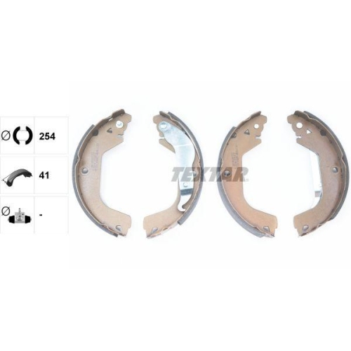 TEXTAR Bremsbackensatz 91079100