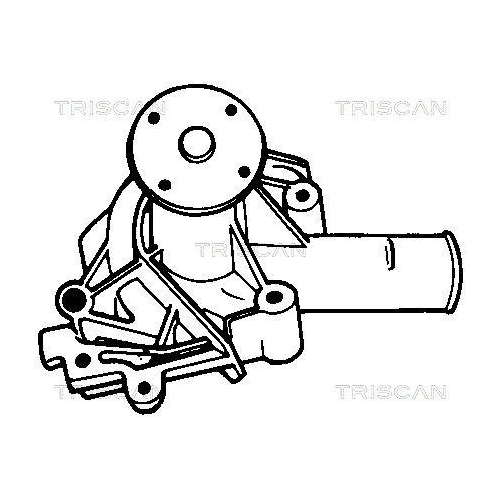 TRISCAN Wasserpumpe, Motork&uuml;hlung 8600 42816