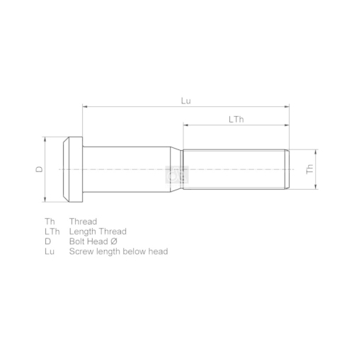 DT Spare Parts Radbolzen 4.40205