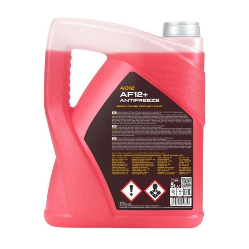 Mannol Antifreeze K&uuml;hlerfrostschutz AF12+ (-40 &deg;C) Longlife 5 Liter MN4012-5