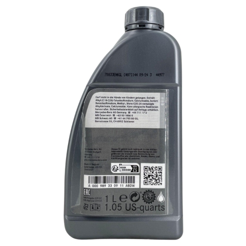 Motor&ouml;l Motoren&ouml;l Mercedes-Benz 5W-30 229.52 - 1 Liter Flasche A000989330911ABDE