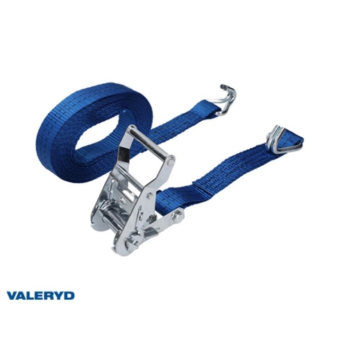 Zurrgurtset 35mm mit doppel J-Haken. L&auml;nge 0,3+5,7m. 1000Kg (daN) Anh&auml;nger