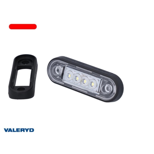 LED Positionsleuchte Valeryd 84,2x27,7x12,8mm rot 12-36V je 15cm Kabel Anh&auml;nger