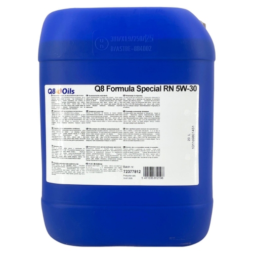 Motor&ouml;l Motoren&ouml;l Q8 Formula Special RN 5W-30 - 20 Liter Kanister 101109801451