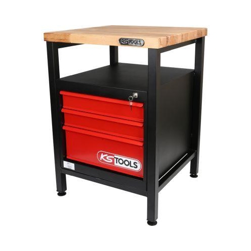 Werkbank mit 3 Schubladen, H840xB600xT600mm KS TOOLS 865.0010