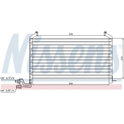 NISSENS Kondensator, Klimaanlage 94088