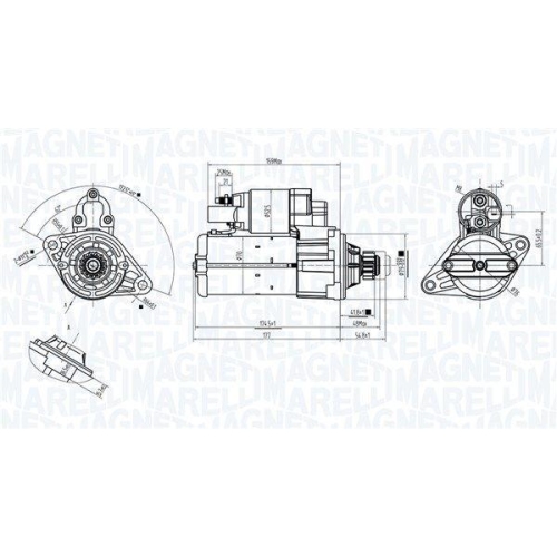 MAGNETI MARELLI Starter 063725561010