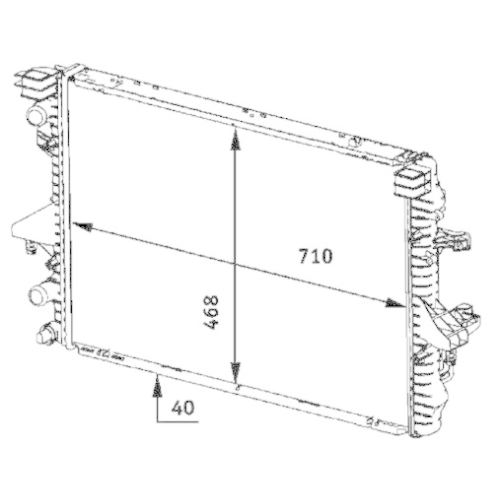MAHLE Kühler, Motorkühlung BEHR *** PREMIUM LINE *** CR 584 000P