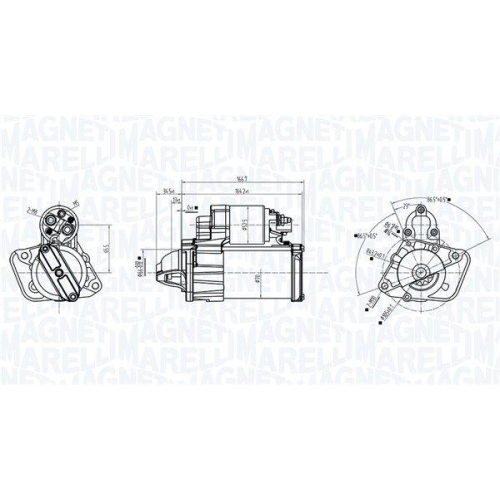 MAGNETI MARELLI Starter 063726375010