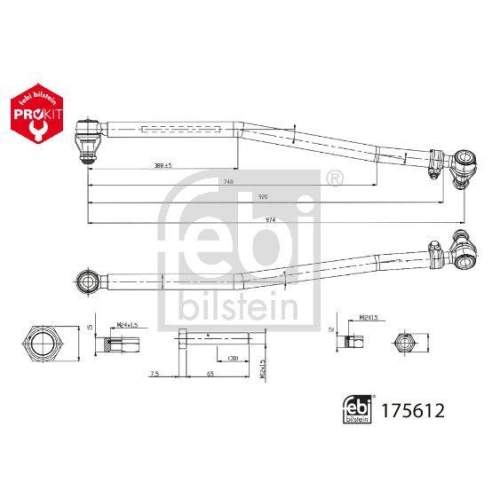 FEBI BILSTEIN Lenkstange ProKit 175612