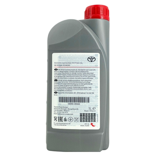 Motor&ouml;l Motoren&ouml;l Toyota Fuel Economy 5W-30 A5/B5 1 Liter Flasche 08880-80846