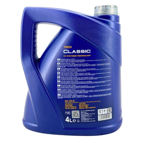 Motor&ouml;l Motoren&ouml;l Mannol Classic 10W-40 4 Liter Kanister MN7501-4