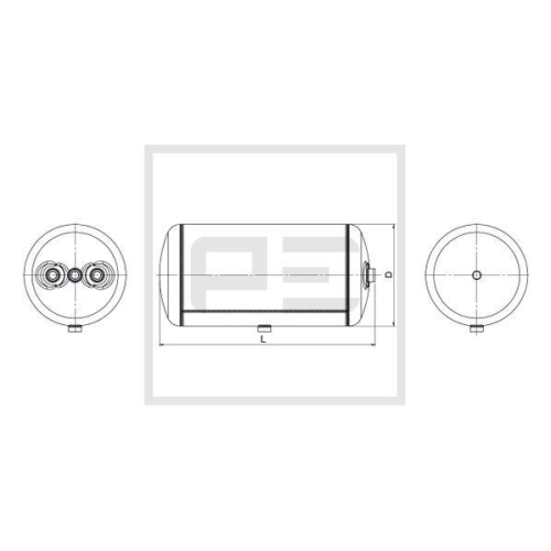 PE Automotive Luftbehälter, Druckluftanlage 016.379-80A