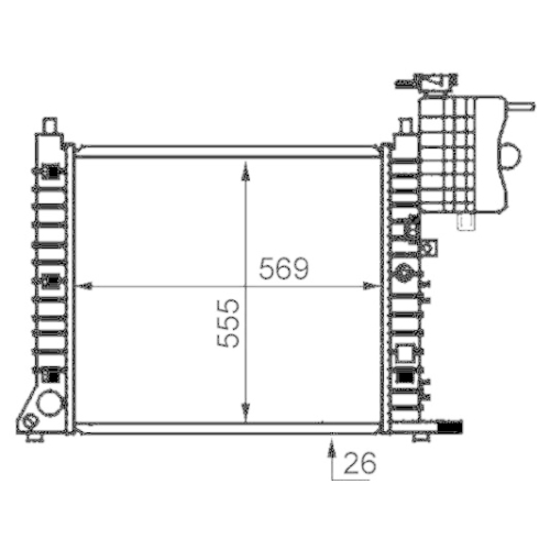 MAHLE Kühler, Motorkühlung BEHR *** PREMIUM LINE *** CR 679 000P