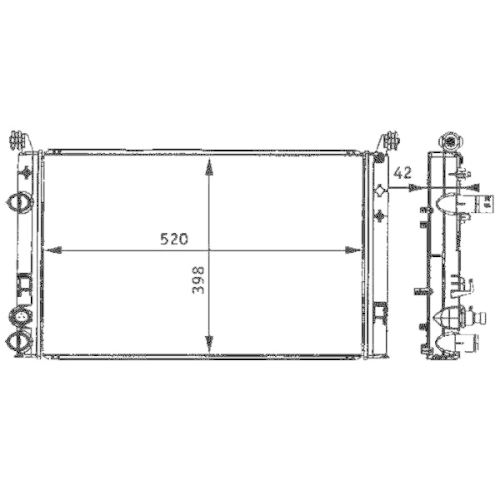 MAHLE K&uuml;hler, Motork&uuml;hlung BEHR *** PREMIUM LINE *** CR 645 000P