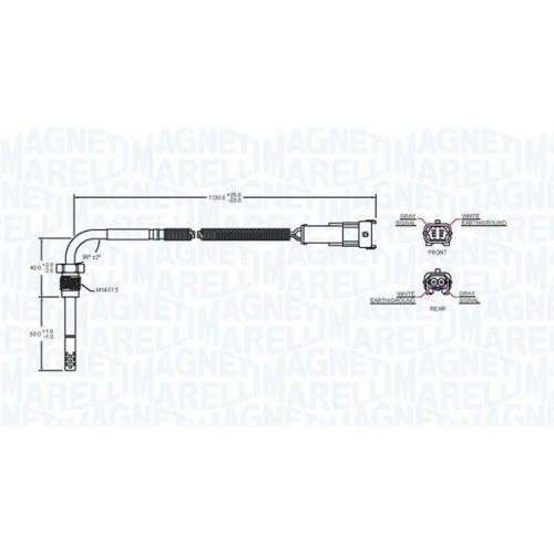MAGNETI MARELLI Sensor, Abgastemperatur