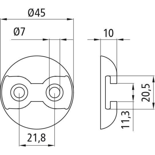 Airline-Zurrplattenpunkt, Aluminium Suer 142138703