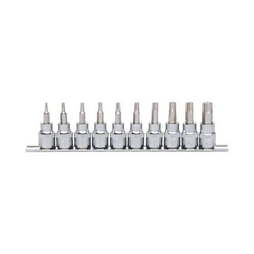 3/8 Zoll CHROMEplus Bit-Stecknuss-Satz Torx, 10-tlg T10-T55 KS TOOLS 918.3939